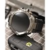 Alphagear Raptor PRO Smartwatch for iPhone & Android, Rugged Smart Watch (Answer/Make Call), Wellness Tracker with 1.58 AMOLED Screen, 10-14 days battery, 5 ATM (2xScreen Protector Included)