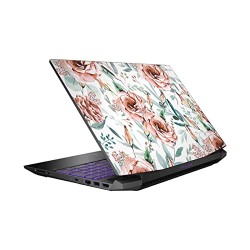 Skin HP Pavilion 15.6 pour Dissimuler les Rayures et Protéger le Capot Fleur