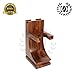 Mission Style Classic Wooden Safety, Straight Razor & Brush Stand Walnut Finish