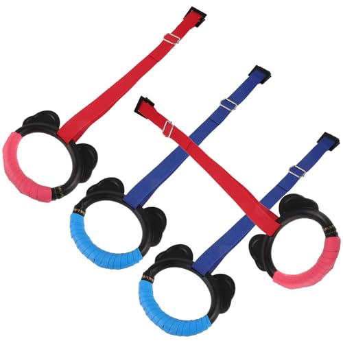2 pares de anillas de gimnasia con correas ajustables