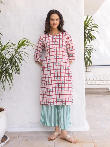 Image of FABNEX kurta set for women | Women Kurti Pant Set (K-Set-1)