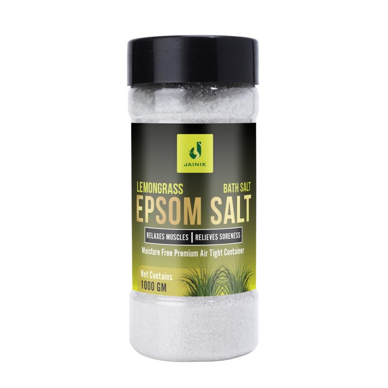 JAINIK Epsom Salt For Muscle Relief, Relieves Aches Pain,Bath salt for Relaxation,Refreshing Body,Joint Soreness and Tired Muscles,No Color Added 1000gm (LEMONGRASS-1000 G)-image-8