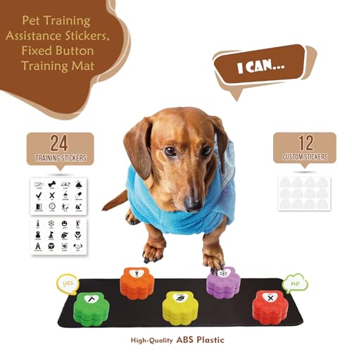 Dog Using Communication Buttons