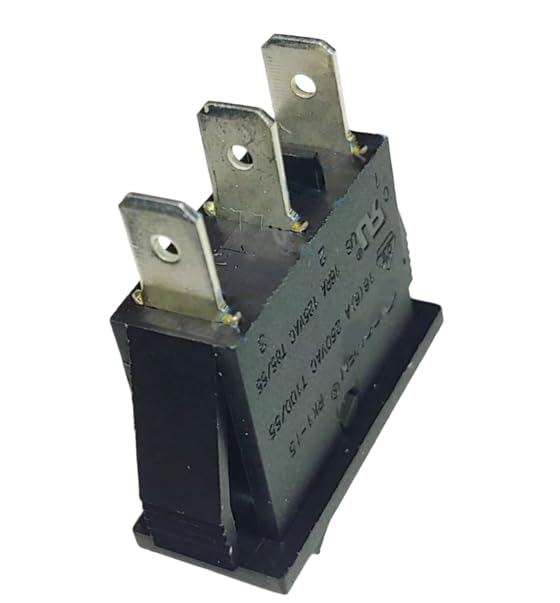 2Pcs RK1-15 Rocker Switch Compatible with Sok-en 3 Pins 2 Positions Switch Maintained 16(6) A Fits Electric Heaters 125/250VAC T100/55