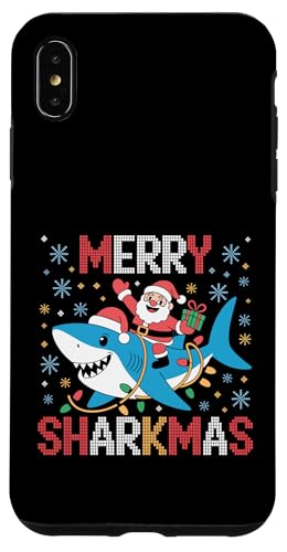 Merry Sharkmas AO[Z[^[ T^ CfBO V[N Cgt X}zP[X iPhone XS Max p