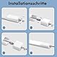 LEOEU Feuchtraumleuchte LED 120CM, 36W 4200LM Kellerlampe LED Feuchtraumlampe mit 4000K Neutralweiß, Deckenleuchte Flach Wannenleuchte Wasserfest IP65 Werkstattlampe für Büro Keller Garage Lager