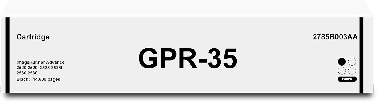 GPR-35 Toner Cartridge Replacement for Canon GPR35 2785B003AA Toner for Canon ImageRunner Advance 2520 2520I 2525 2525I 2530 2530I Printer