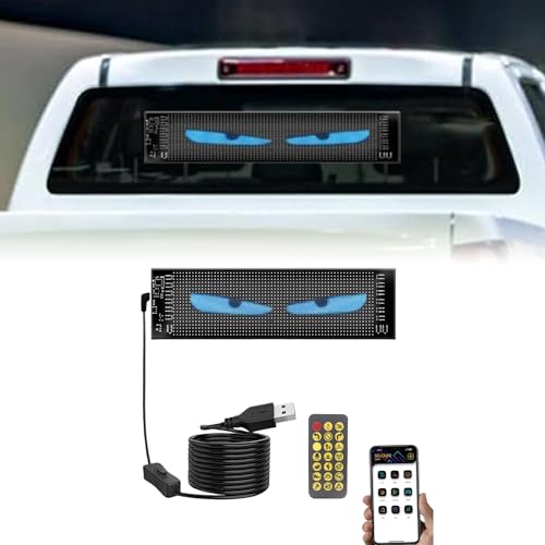 Ojos animados LED para coche con pantalla programable flexible 3