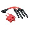 AIP Electronics Dragon FIRE Performance Power Pack Kit Direct Fit Ignition Coil Huge 10mm Plug Wires Compatible with 2002-2008 Mini Cooper & Cooper S 1.6L L4 Replaces GN10142 54058 OEM Fit Kit-1124