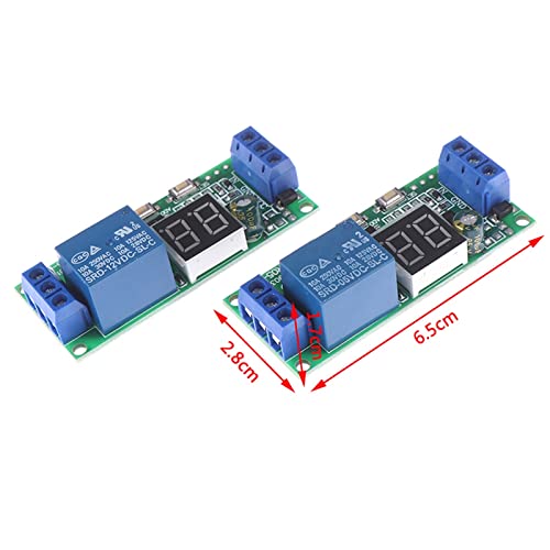 Módulo relé temporizador de 24V interruptor delay digital con funciones de bucle infinito DC 7