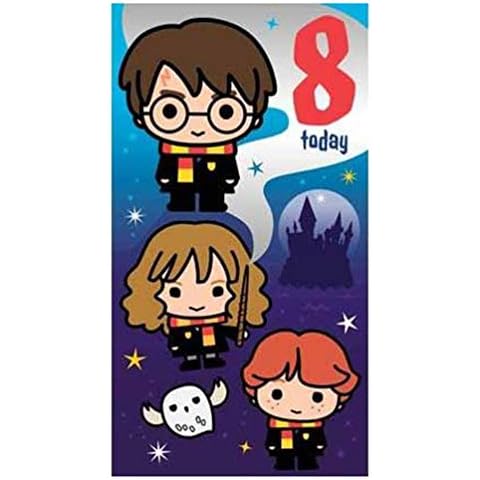 Harry Potter 8th Birthday Card Cover