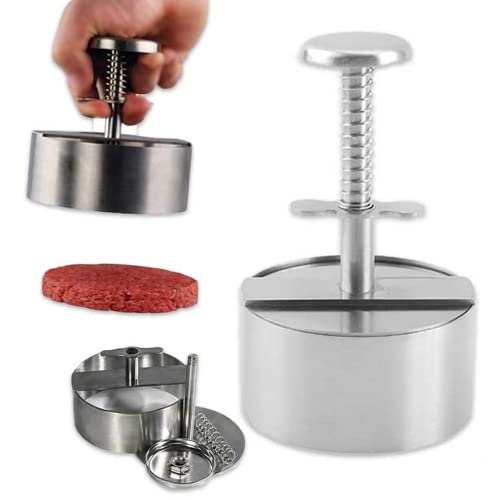 Burgerpresse,Burger Pattie Presse Verstellbare Burgerpresse Patty Maker, Antihaft Hackfleischpresse Perfekter Pattie Maker, Patty Shaper für Partys Abendessen BBQ, BPA-frei für leckere Hamburger