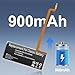 Upgrade 900mAh Battery for iPod 5th - 7th Generation Video Classic , High Capacity 616-0232 Battery with iPod 5th - 7th (A1136 A1238) 5th 30GB 6th 80GB 6.5th 120GB 7th 160GB with Repair Tool Kits