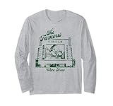 Vintage Circle Drive-In Kino Outdoor Waco Texas Langarmshirt