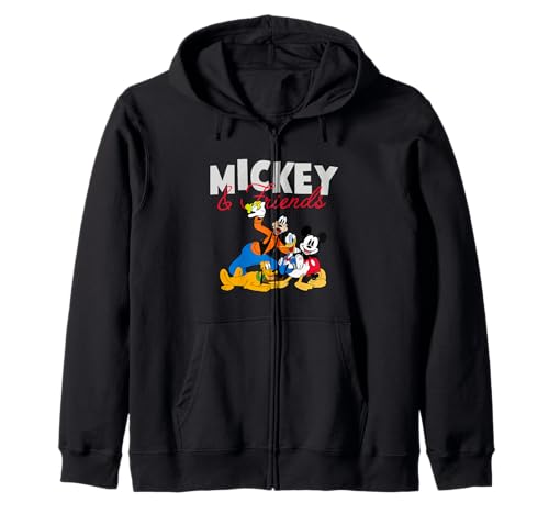 Sweat Mickey Mouse Mickey & Friends Goofy Donald Duck Pluto Zip Hoodie pour fans Disney