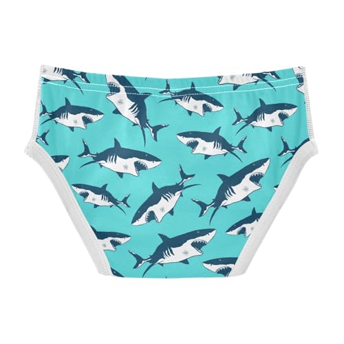 Boys' Underwear Cotton Little Boys Shark Briefs Soft Toddler Underwear 2T-8Y2