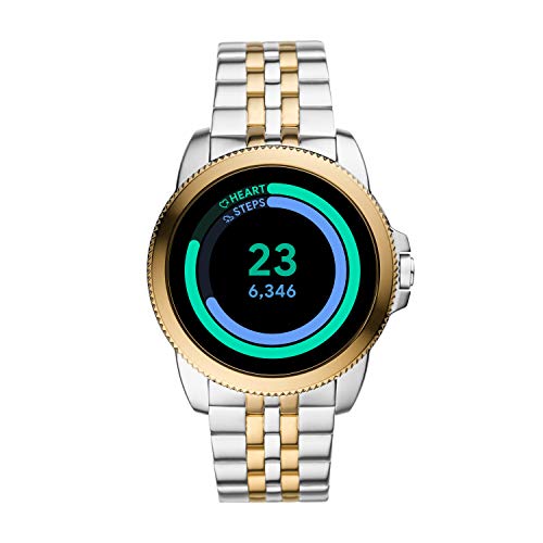 Fossil Men's Gen 5 + 5E Touchscreen Smartwatch With Speaker, Heart Rate, Nfc, And Smartphone Notifications, Silver, Two Tone Stainless Steel #TOP4