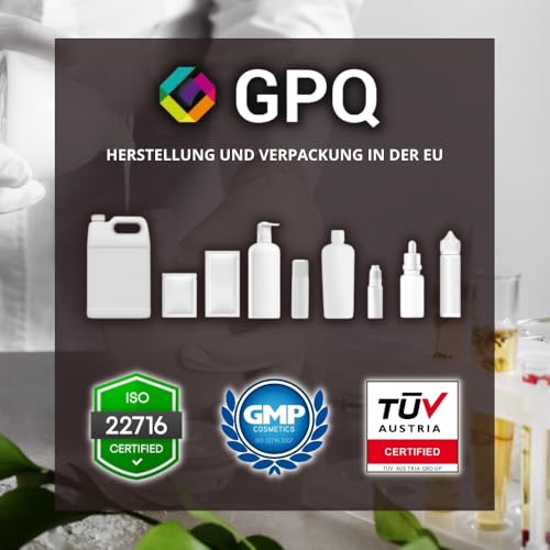 GPQ - Duschgel/Shampoo 2in1 GOLD 5 ltr. | 2 Kanister | 94% Natural Origin | Spender-Refill mit Conditioner ohne Parabene | Hotel, B&B, Landhaus, Camping, Kreuzfahrt, Fitnessstudio... | Made in EU