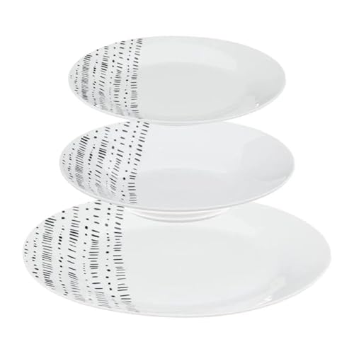 Secret de Gourmet - Service de Table 18 Pièces Berbère 27cm Blanc