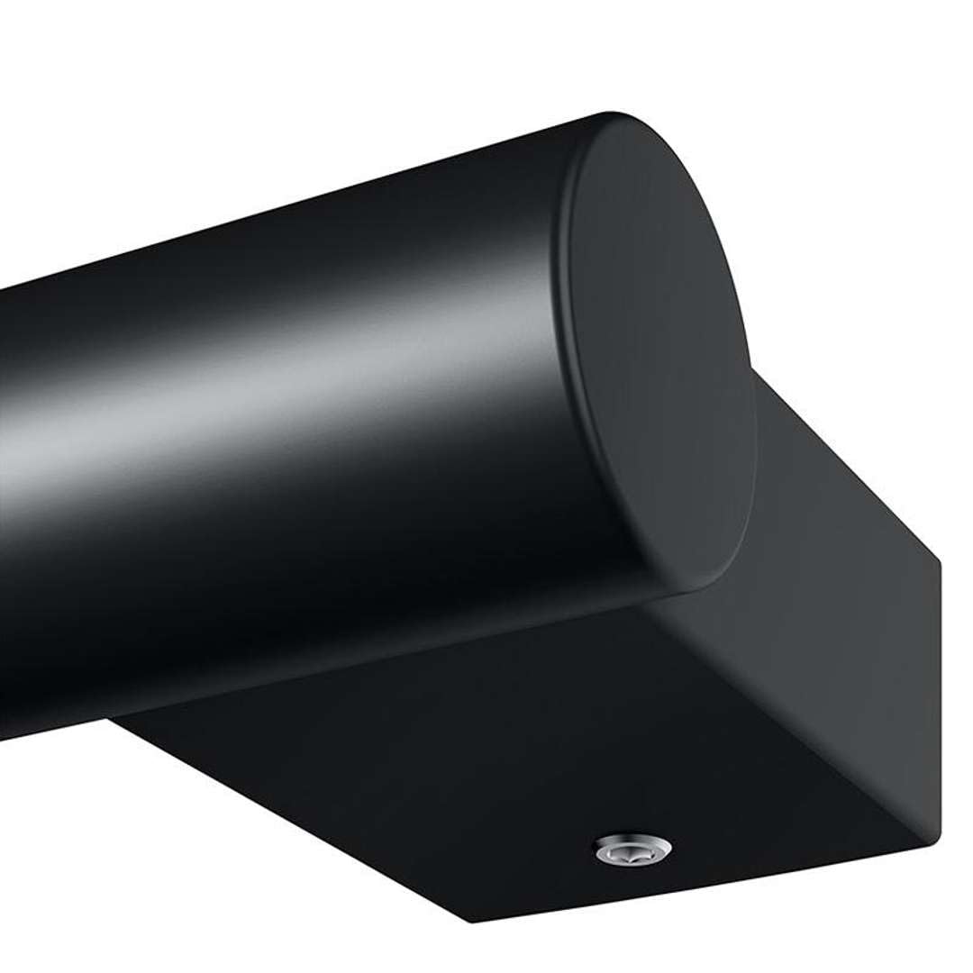 Keuco Plan Asidero 35 cm, metal negro mate, capacidad de carga hasta 115 kg | Fabricado en Alemania, para una fácil entrada y un agarre estable en bañera y ducha