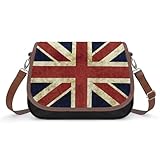 ショルダーバッグ レトロ ユニオン ジャック イギリス ワンショルダーバッグ レディース 斜めがけバッグ 2way レザーバッグ メッセンジャーバッグ ポシェット おしゃれ 長さ調節可能 撥水 大容量 通勤 通学 自転車 旅行 誕生日 プレゼント