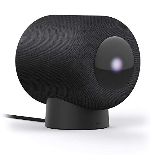 elago HomePod Stand kompatibel mit 2023 New HomePod 2 / HomePod 1 Lautsprecher - Proper EQ,einfacher zu steuern mit besserer Sichtbarkeit der Anzeige (Schwarz)