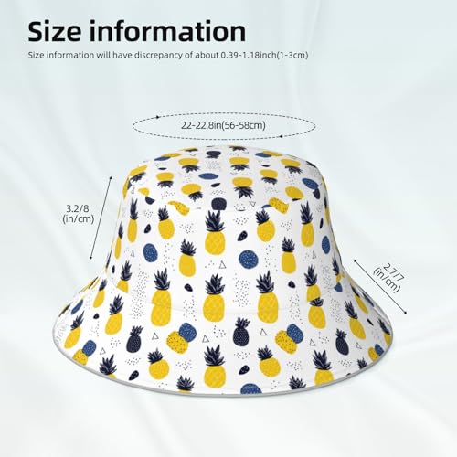 Image of Bucket Hat Double-Side-Wear Reversible Sun Hat Beach Travel Hiking for Women Men