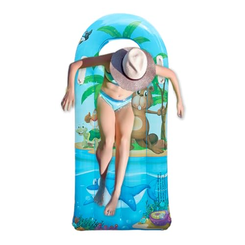 Bodyboard Para Niños Con Manijas - Tablero De Surf Flotante Para Piscinas Y Olas De Playa | Toy De Deportes De Agua De Verano Para Niños De 6 A 12 Años | Diseño Inflable De Servicio Pesado Con Asas De