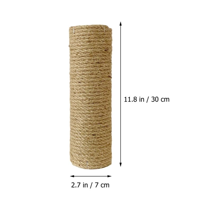 Puesto para escalar gato balacoo 7cm diámetro 30cm madera sólida miniatura 3