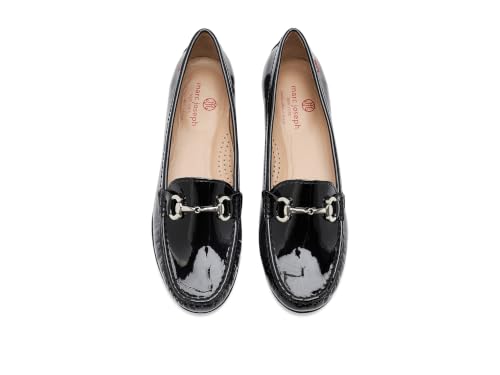 Image of Women's Genuine Leather Slip on Buckle Loafer