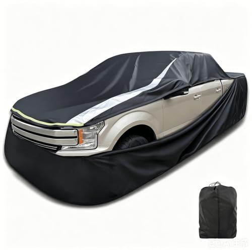 Image of Full Enclosed Truck Cover Waterproof All Weather | Waterproof fabric with 600N tear resistance,6000Pa water resistance fit Pickup Length 240-254 inches indoor /outdoor