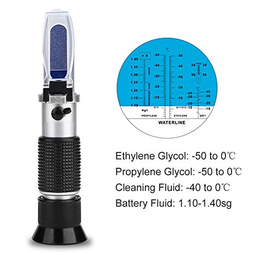 SANON Handbediende Automotive Motor Batterij Antifreeze Refractometer ATC Glycol Antifreeze Tester met Automatische… - Afbeelding 3