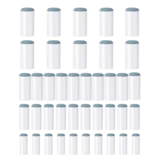 EBOOT 40 Slip On Pool Cue Tips Billiard Cue Tips Slip-On Cue Tip Replacement (4 Sizes)