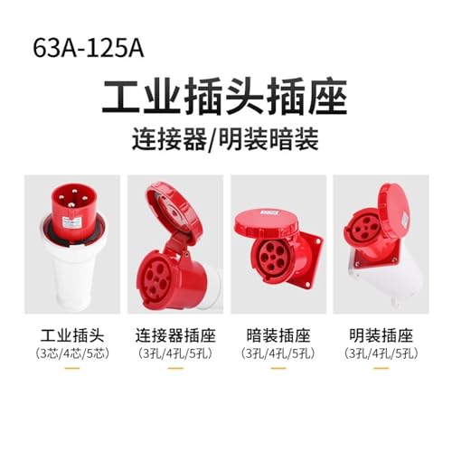 Conector de aviación impermeable IP67 5 núcleos 125A miniatura 2
