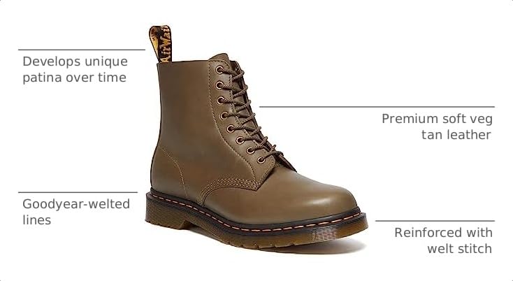 Image of Dr. Martens, Women's Maple Zip Steel Toe Light Industry Boots