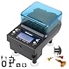 fishkeeper Automatic Fish Feeder Rechargeable, 3 Feeding Modes USB Aquarium Auto Dispenser for Pellets Flakes Powder, with Lithium Battery LCD Screen for Vacation Betta Turtle – Memory Function