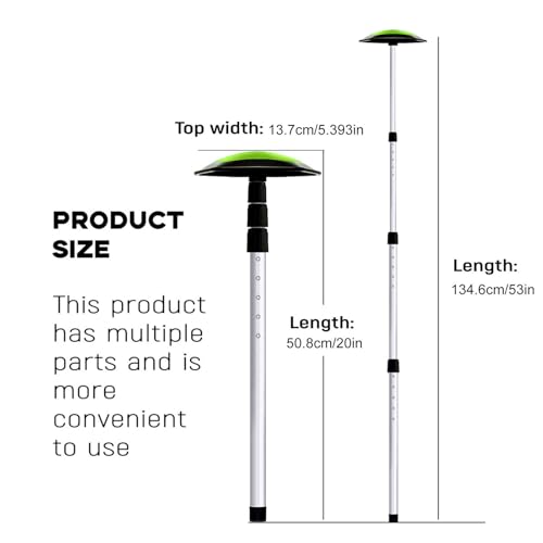 Protector de soporte para palos de golf rígido de aluminio y base premium 5