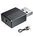 Produktbild KLHY Bluetooth Adapter USB 5.0, Dongle Bluetooth 5.0 + EDR Adapter, Bluetooth Sender mit 3,5 mm Digital Audio für PC/Heim/Kopfhörer/TV/Auto [USB-Stromversorgung erforderlich] - Schwarz