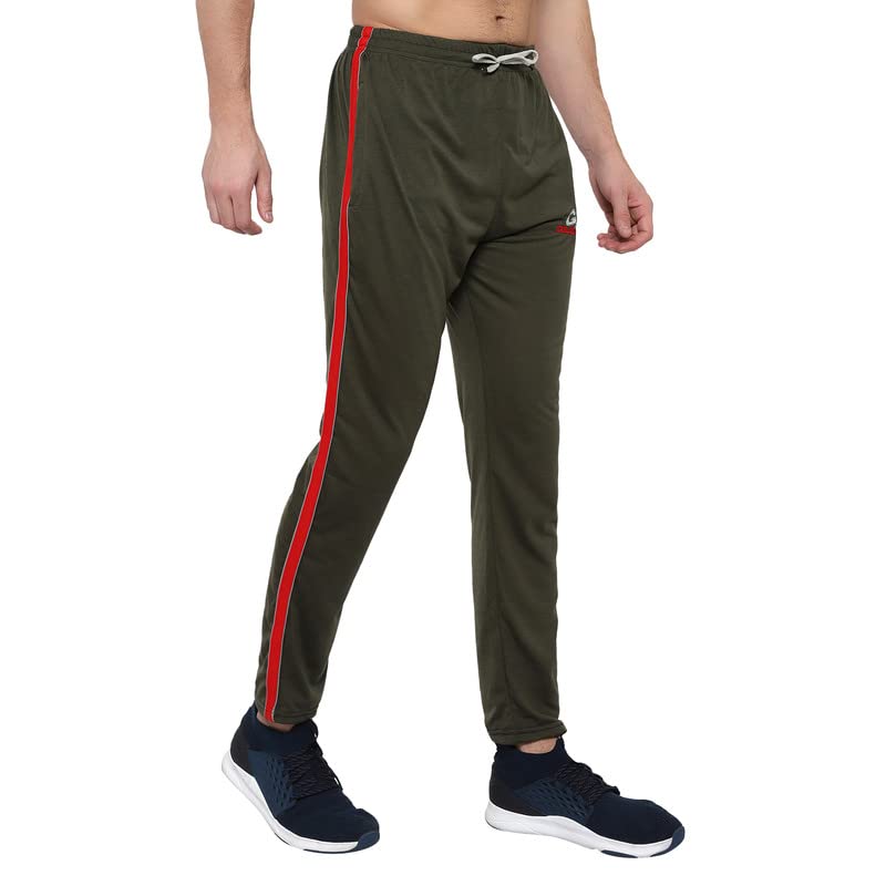 Image of GOLAZO Regular Fit Multicolor Cotton Track Pants for Men with Comfort and Style in Your Athelisure Wear