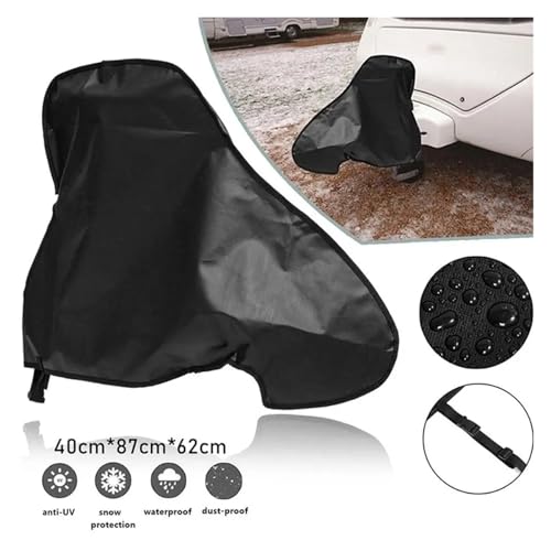 Housse de barre de remorquage pour caravane avec bâche roue de support - 5