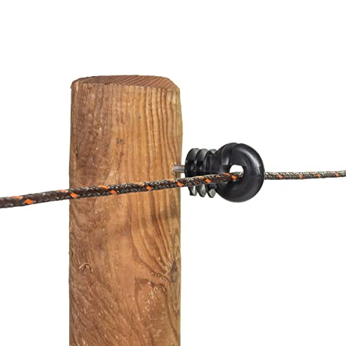 Aislador de anillo Gallagher para postes de madera con tornillo resistente en pack de 25 unidades 4