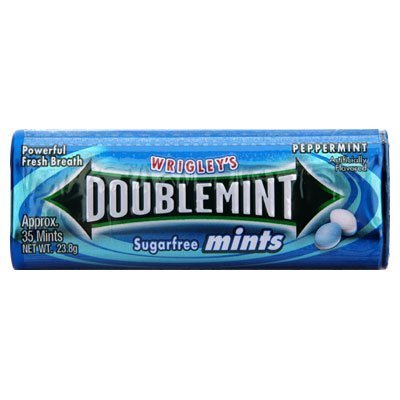 Wrigley's Doublemint Sugarfree Mints (Pack of 3) (Peppermint)