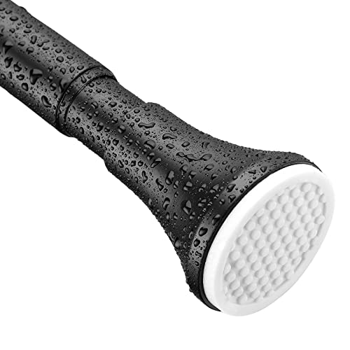 Zipglo Black Shower Curtain Rod 54-90Inch Spring Tension Rod No Drilling Shower Curtain Rod Tension Polished Stainless Steel Shower Curtain Rod For Shower Windows Doorway1 #TOP23