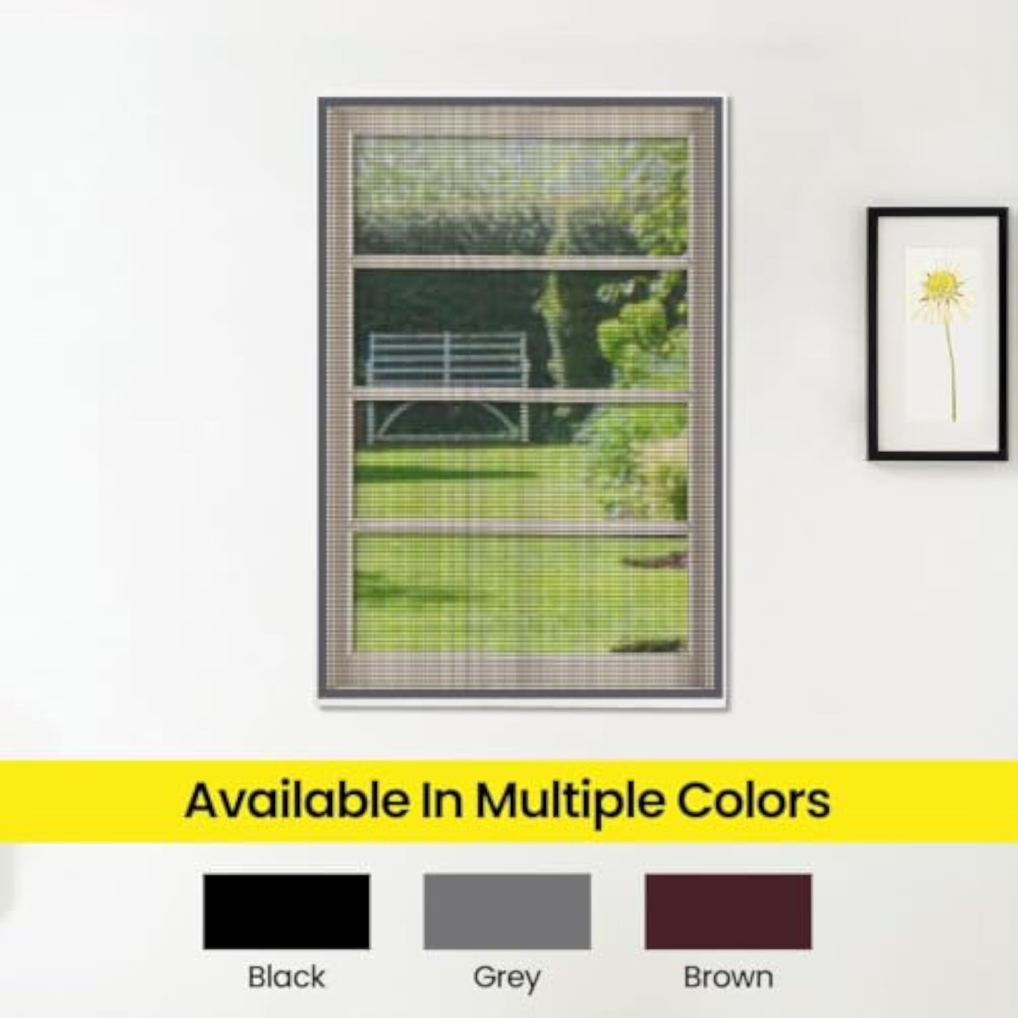 Mosquito Net for Windows, Fiberglass Mesh, Pre-Stitched
