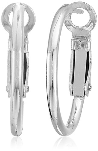 Amazon Essentials Sterling Silver or Gold plated Lightweight Paddle Back Hoop Earrings (previously Amazon Collection)