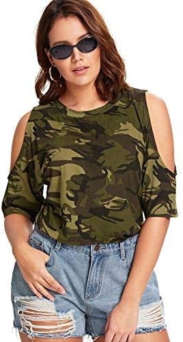 Shirt Blouse Loose Tops Camouflage 