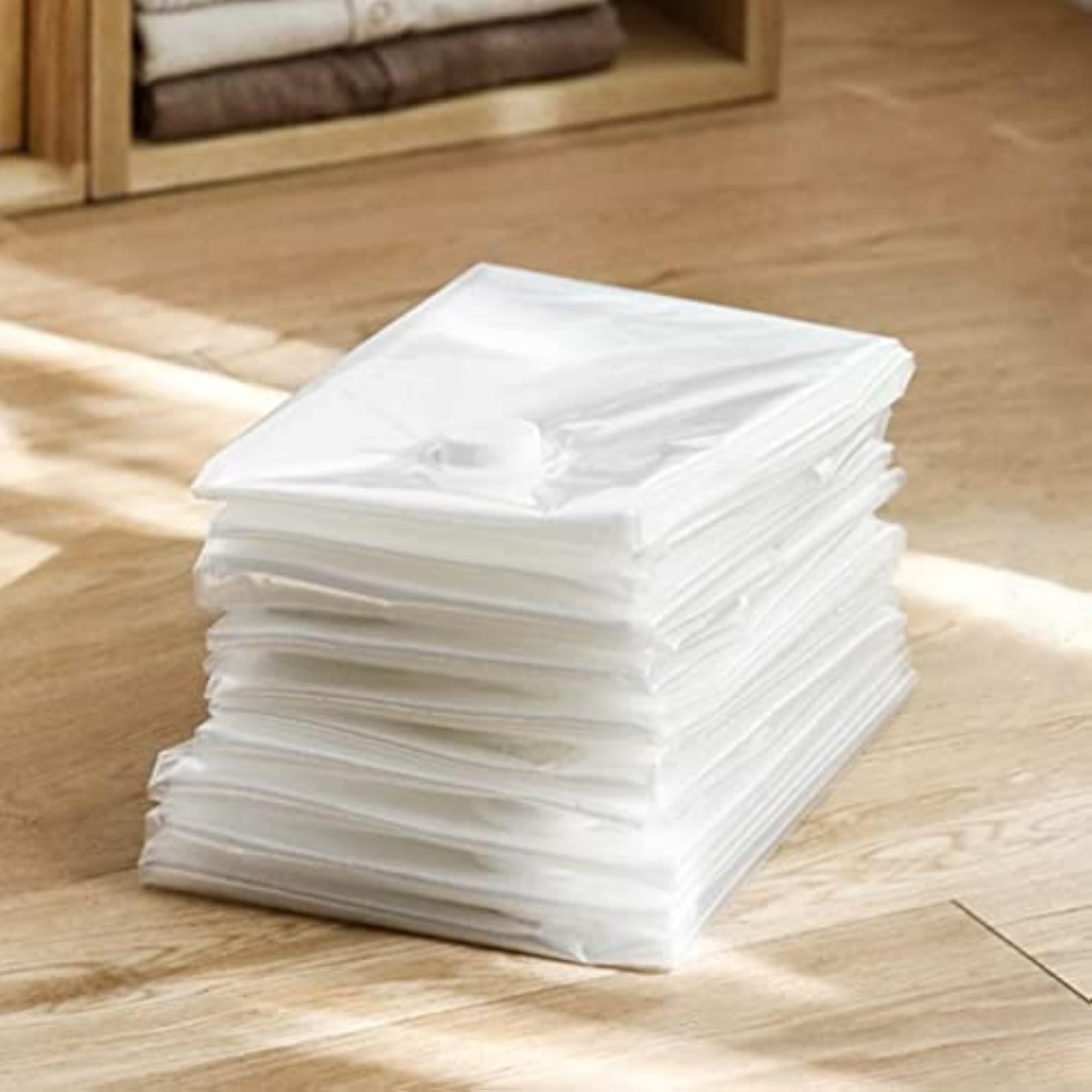 Reusable Vacuum Storage Bags for Clothes and Comforters