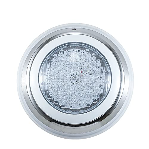 Jiaxu Luci per esterni LED subacquea luce moderna Piscina in acciaio inox PALITY PAR56 IP68 Lampada sommergibile RGB Multi-Color Lampade da parete fontana AC12V ( Colore : Warm White AC DC12V , Dimens