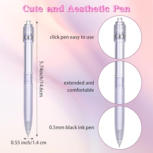 Bolígrafos sensoriales 2PCS tinta negra 0.5mm miniatura 2