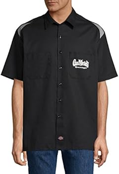 ミュージシャン buddix SS Work Shirt Black M size Dickies Men's Gas Monkey Garage Automotive Work Shirt Big-Tall